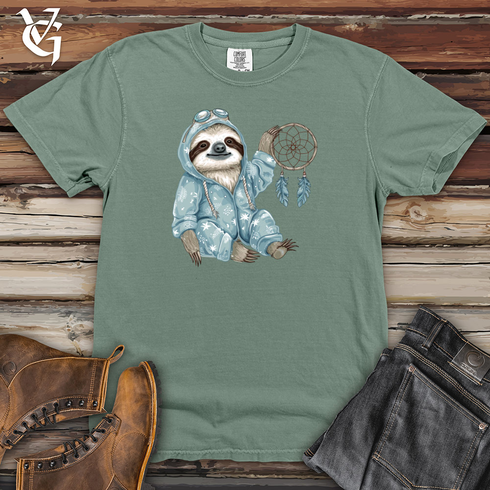 Viking Goods Sloth Dreamcatcher Charm Heavy Cotton Comfort Colors Tee Bay / L