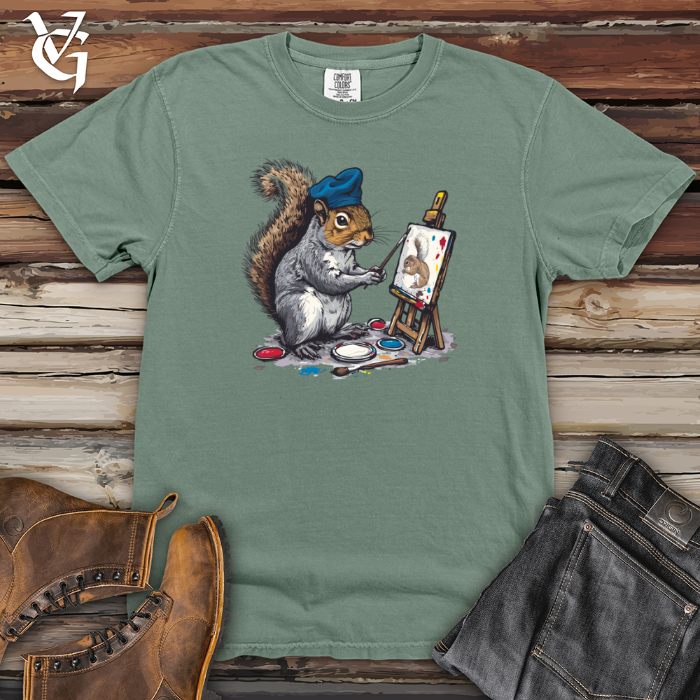 Viking Goods Squirrel Artist Masterpiece Heavy Cotton Comfort Colors Tee Bay / L