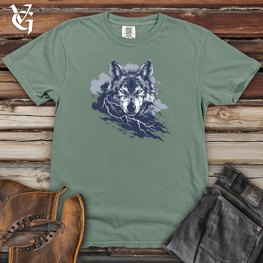 Viking Goods Thunder Wolf Glare Heavy Cotton Comfort Colors Tee Bay / L