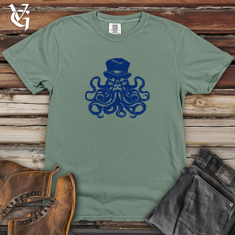 Viking Goods Top Hat Kraken Heavy Cotton Comfort Colors Tee Bay / L