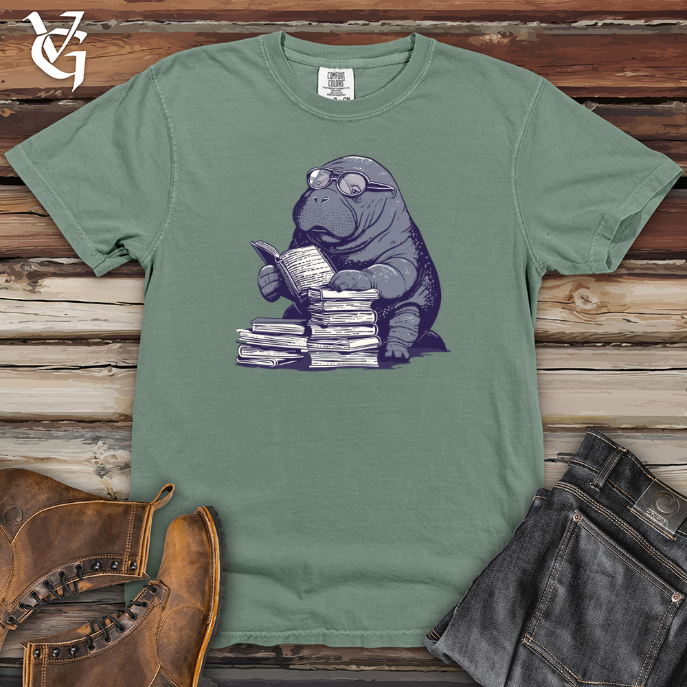 Viking Goods Walrus Bibliophile Charm Heavy Cotton Comfort Colors Tee Bay / L