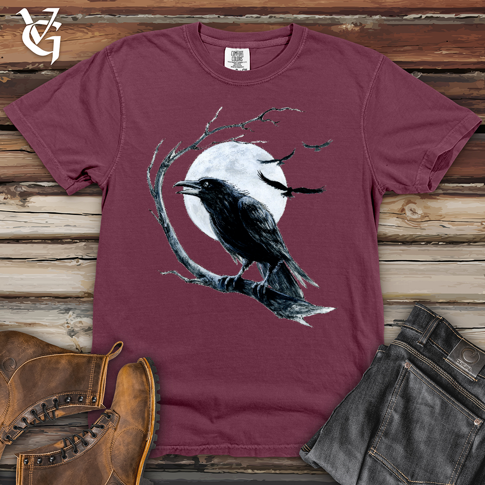 Viking Goods Cold Winter Raven Heavy Cotton Comfort Colors Tee Berry / L