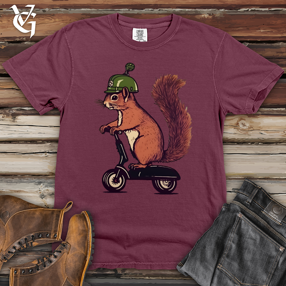 Viking Goods Squirrel Scoot Heavy Cotton Comfort Colors Tee Berry / L