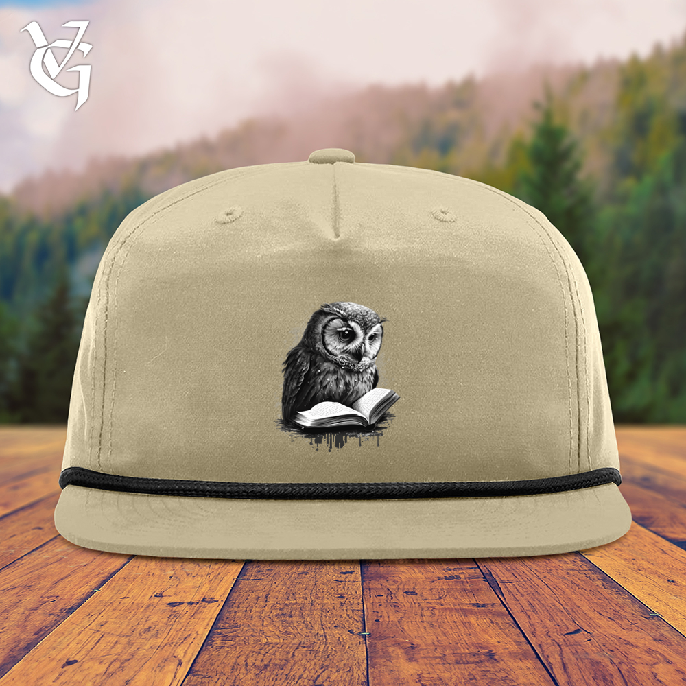 Viking Goods Owl Reading Book Snapback Cap Birch/ Black