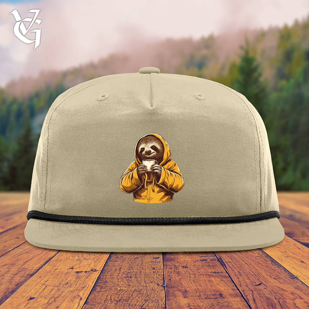 Viking Goods Sloth Coffee Snapback Cap Birch/ Black