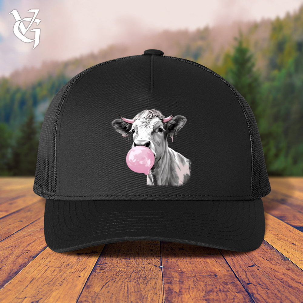 Viking Goods Cow Gum Trucker Cap Black