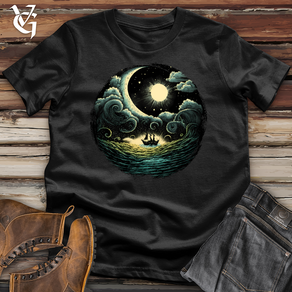 Viking Goods A Boat in the Sea Softstyle Tee Black / L
