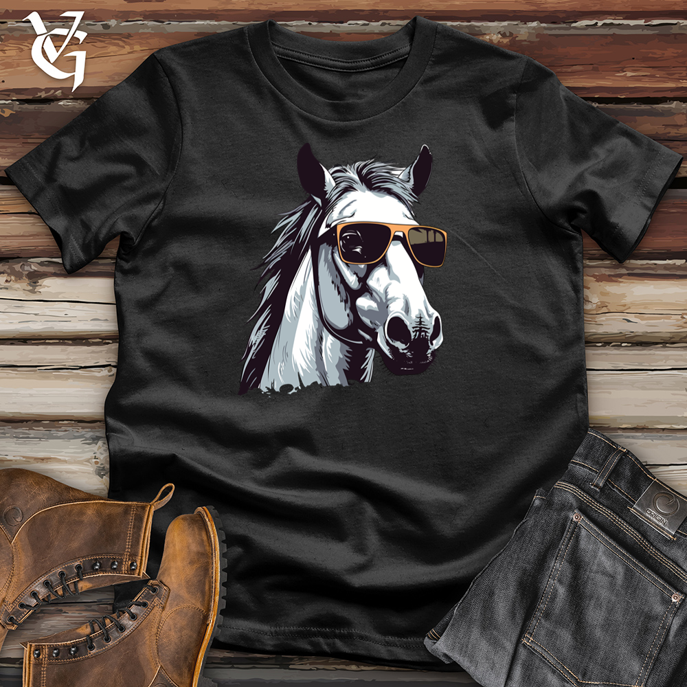 Viking Goods A Horse Cotton Tee Black / L