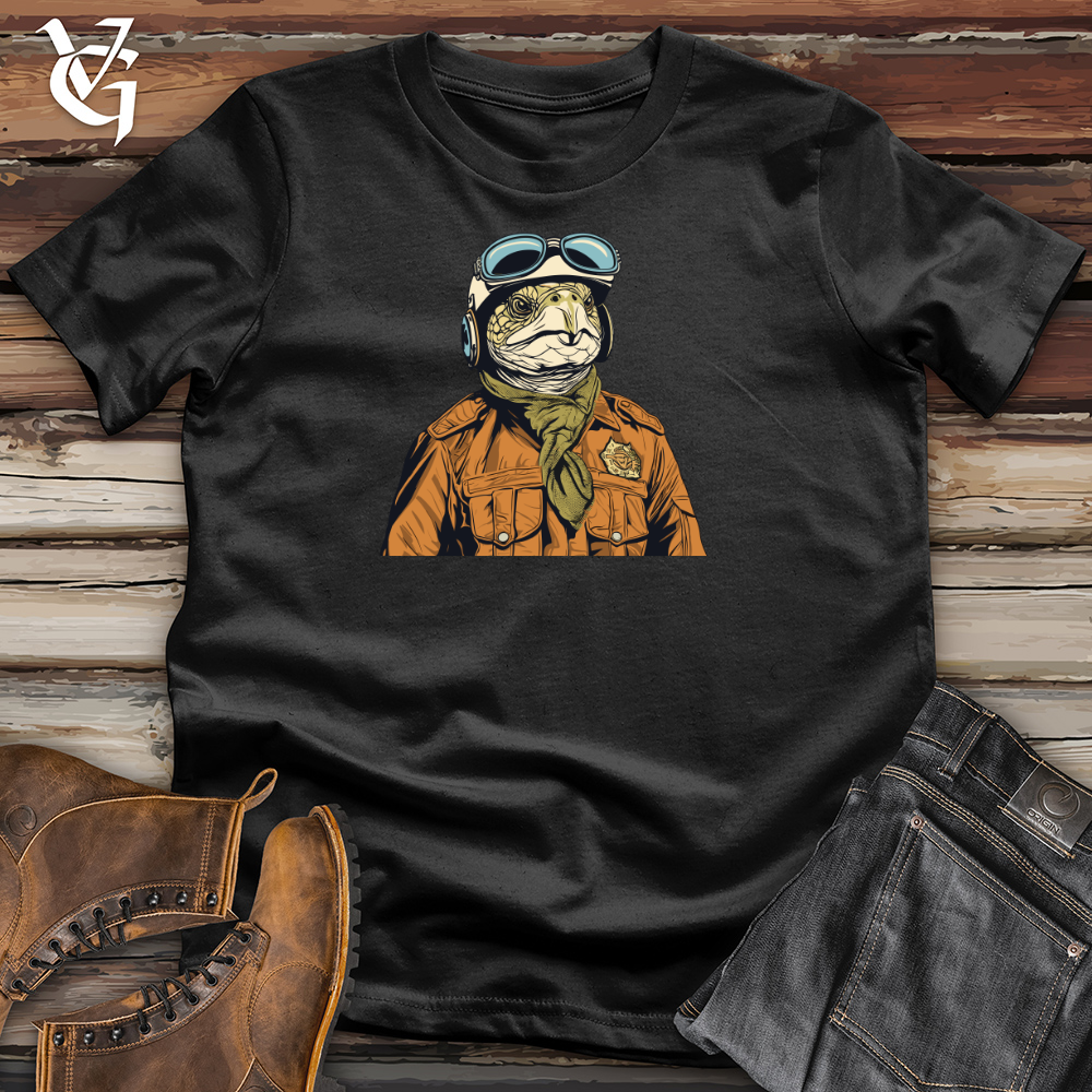 Viking Goods Adventurous Shell Aviator Cotton Tee Black / L