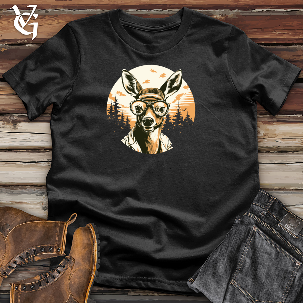 Viking Goods Aerial Antler Aviator Cotton Tee Black / L