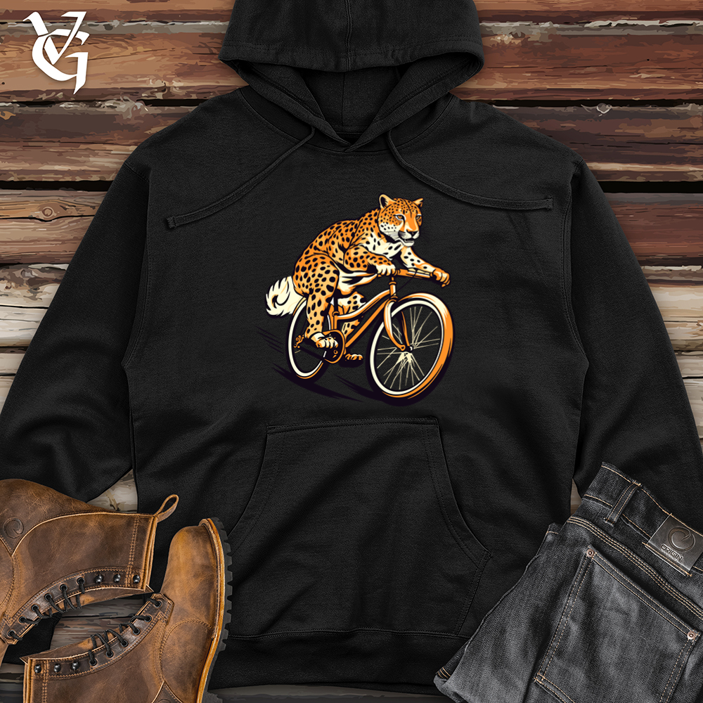 Viking Goods Agile Cheetah Cyclist Midweight Hooded Sweatshirt Black / L