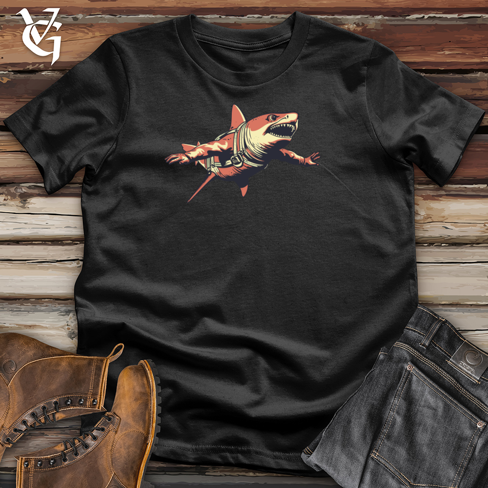 Viking Goods Airborne Jaws Cotton Tee Black / L