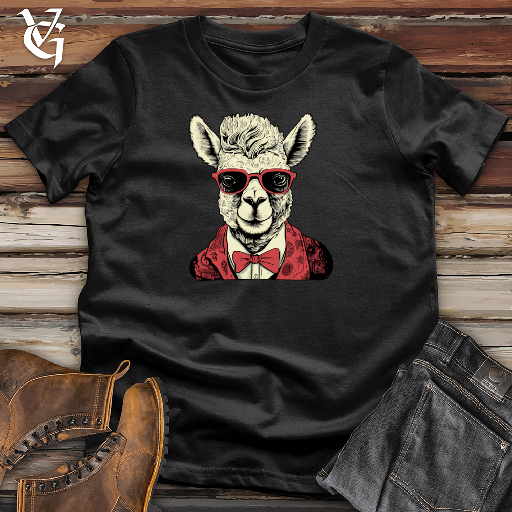 Viking Goods Alpaca High Andes Hipster Appeal Softstyle Tee Black / L