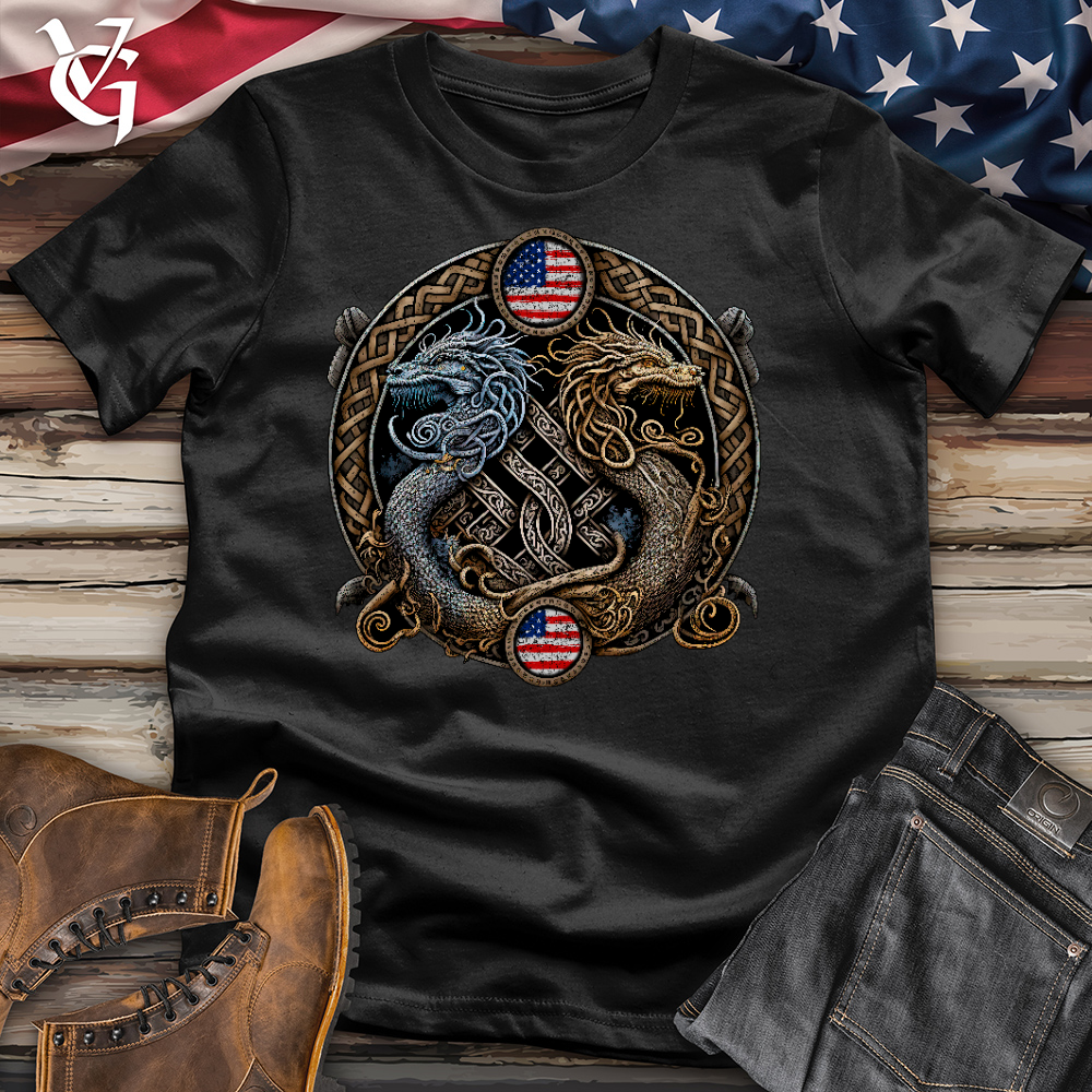 Viking Goods American Dragons Cotton Tee Black / L