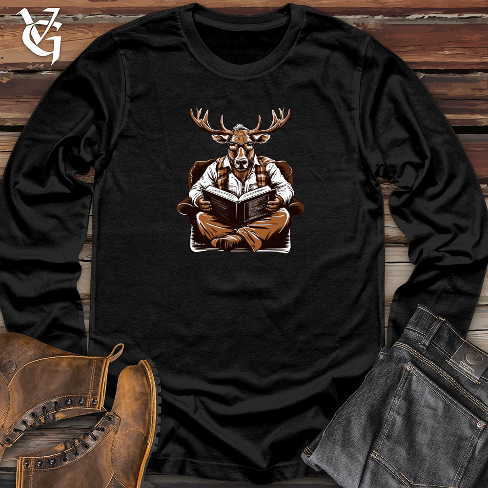 Viking Goods Antlered Readers Escape Long Sleeve Black / L
