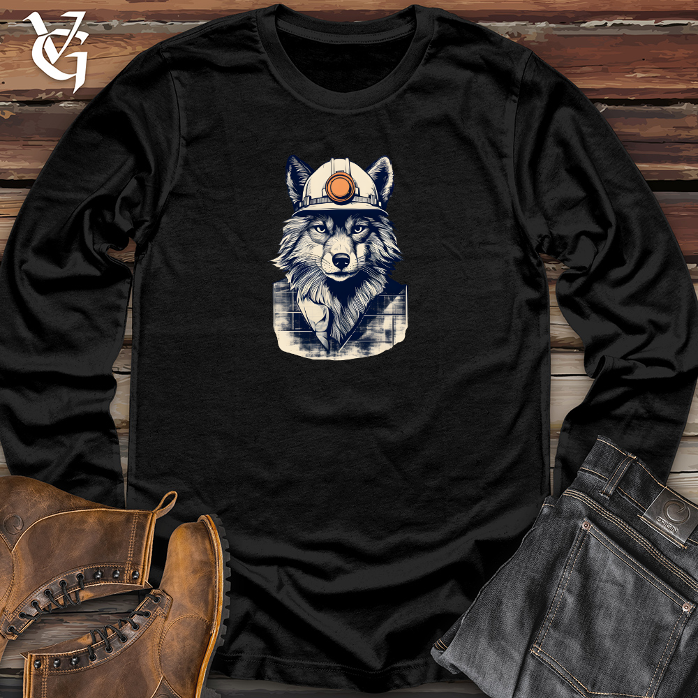 Viking Goods Architectural Howl Blueprint Long Sleeve Black / L