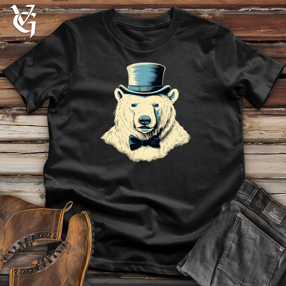 Viking Goods Arctic Dapper Bear Softstyle Tee Black / L