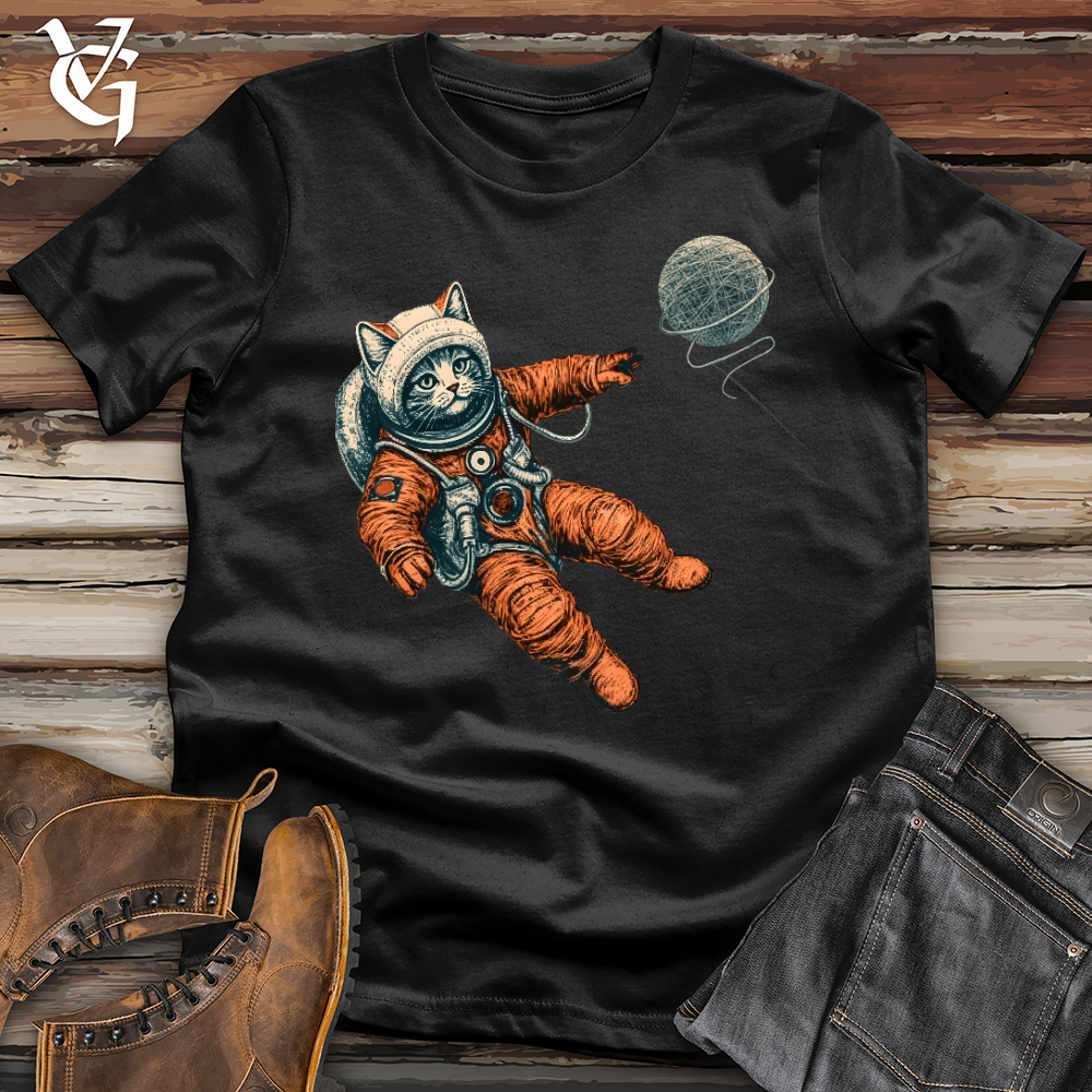 Viking Goods Astronaut Kitty Softstyle Tee Black / L