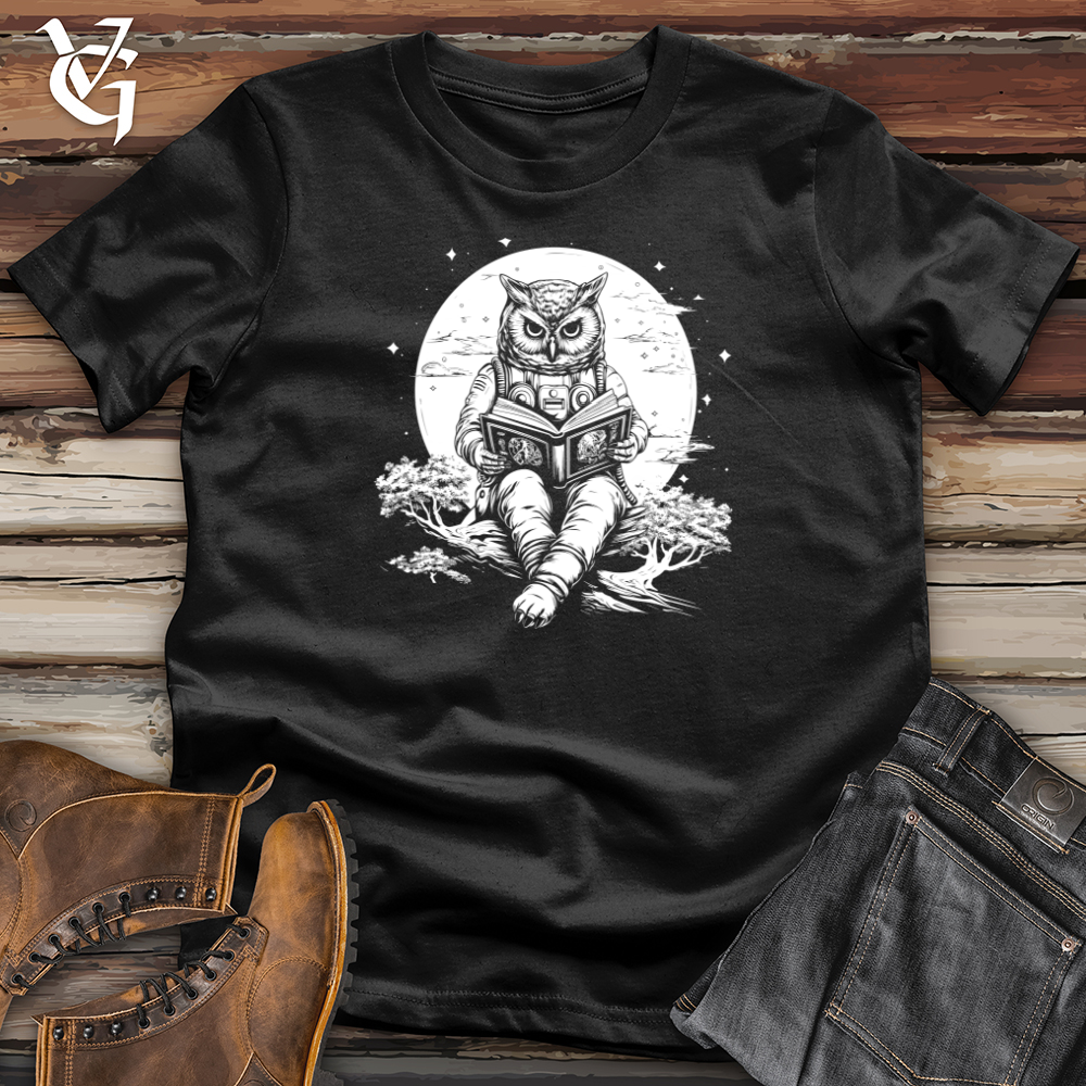 Viking Goods Astronaut Owl Softstyle Tee Black / L