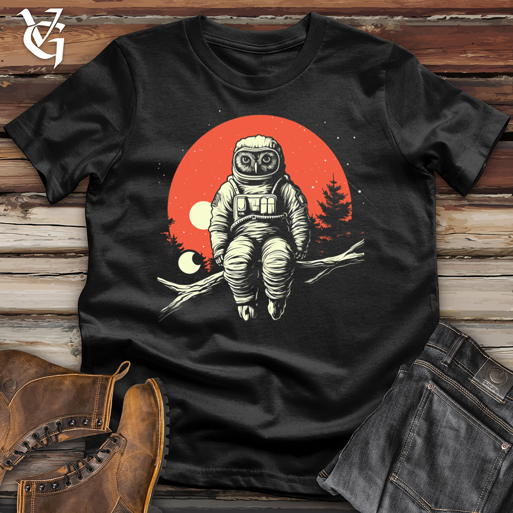 Viking Goods Astronaut Owl Softstyle Tee Black / L