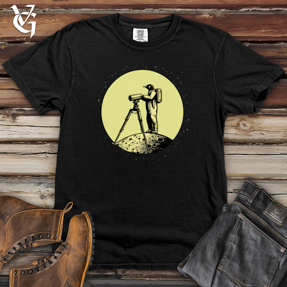 Viking Goods Astronaut Penguin Heavy Cotton Comfort Colors Tee Black / L