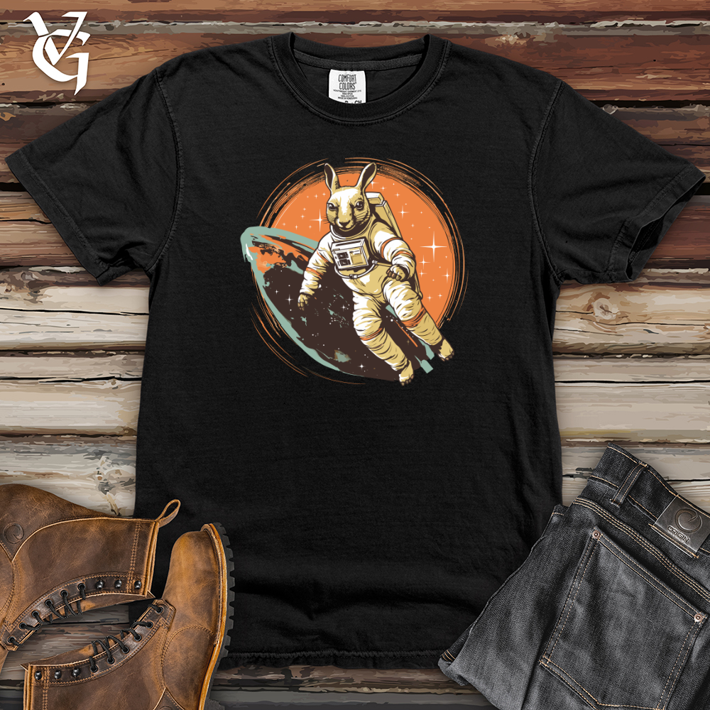 Viking Goods Astronaut Rabbit  Heavy Cotton Comfort Colors Tee Black / L
