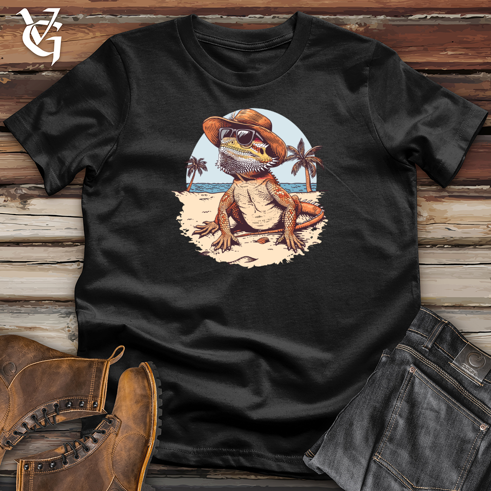 Viking Goods Beachcomber Bearded Dragon Swagger Softstyle Tee Black / L