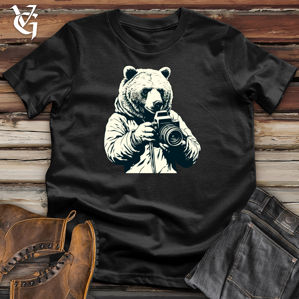 Viking Goods Bear Behind the Lens Moment Softstyle Tee Black / L