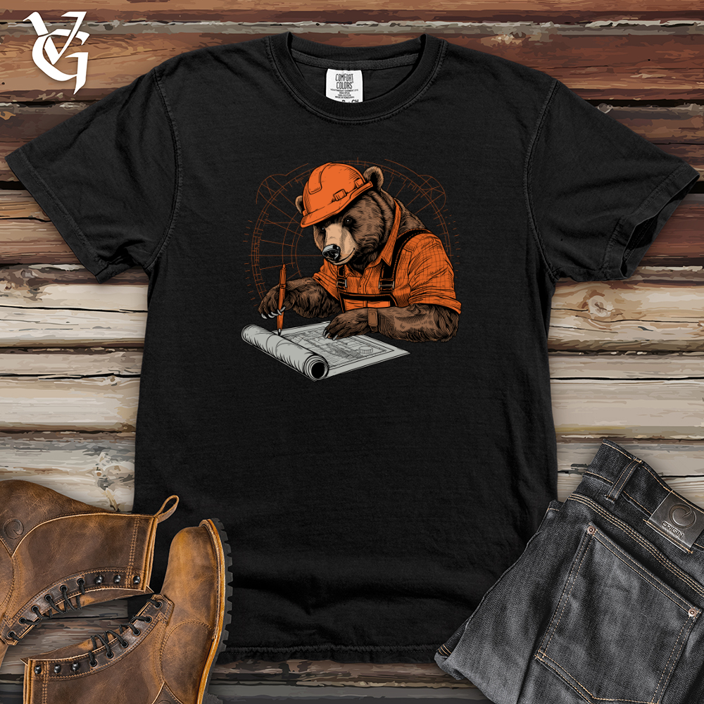 Viking Goods Bear Engineer Heavy Cotton Comfort Colors Tee Black / L