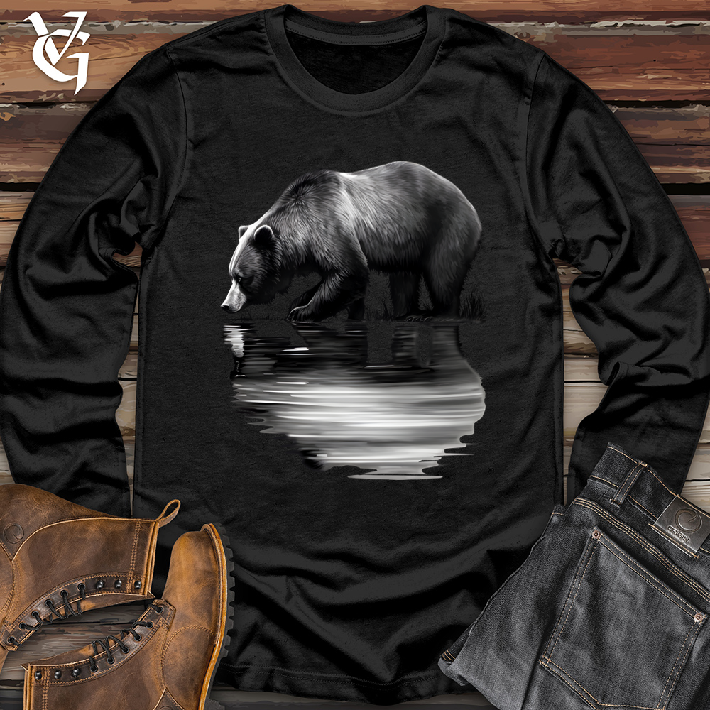 Viking Goods Bear Reflection Softstyle Long Sleeve Black / L