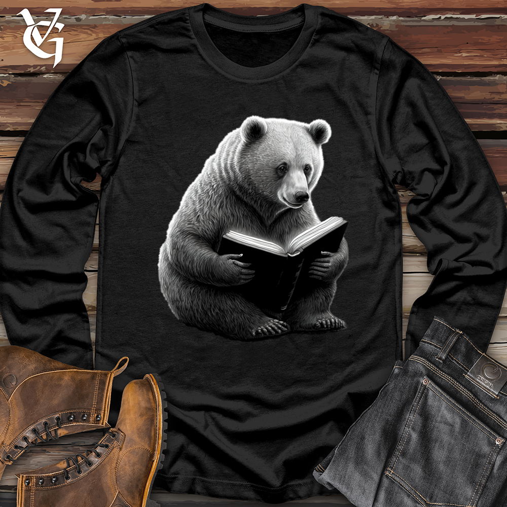 Viking Goods Bearried in Books Softstyle Long Sleeve Black / L