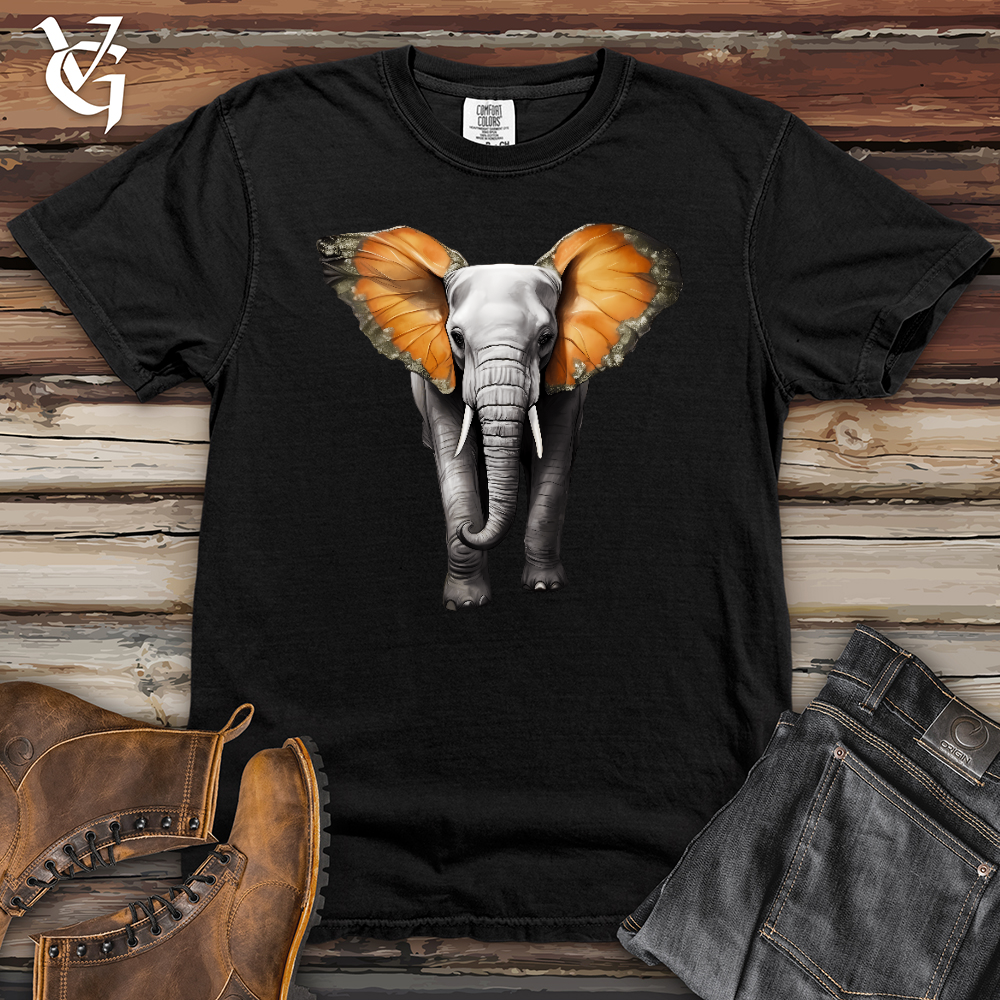 Viking Goods Butterfly Elephant Heavy Cotton Comfort Colors Tee Black / L