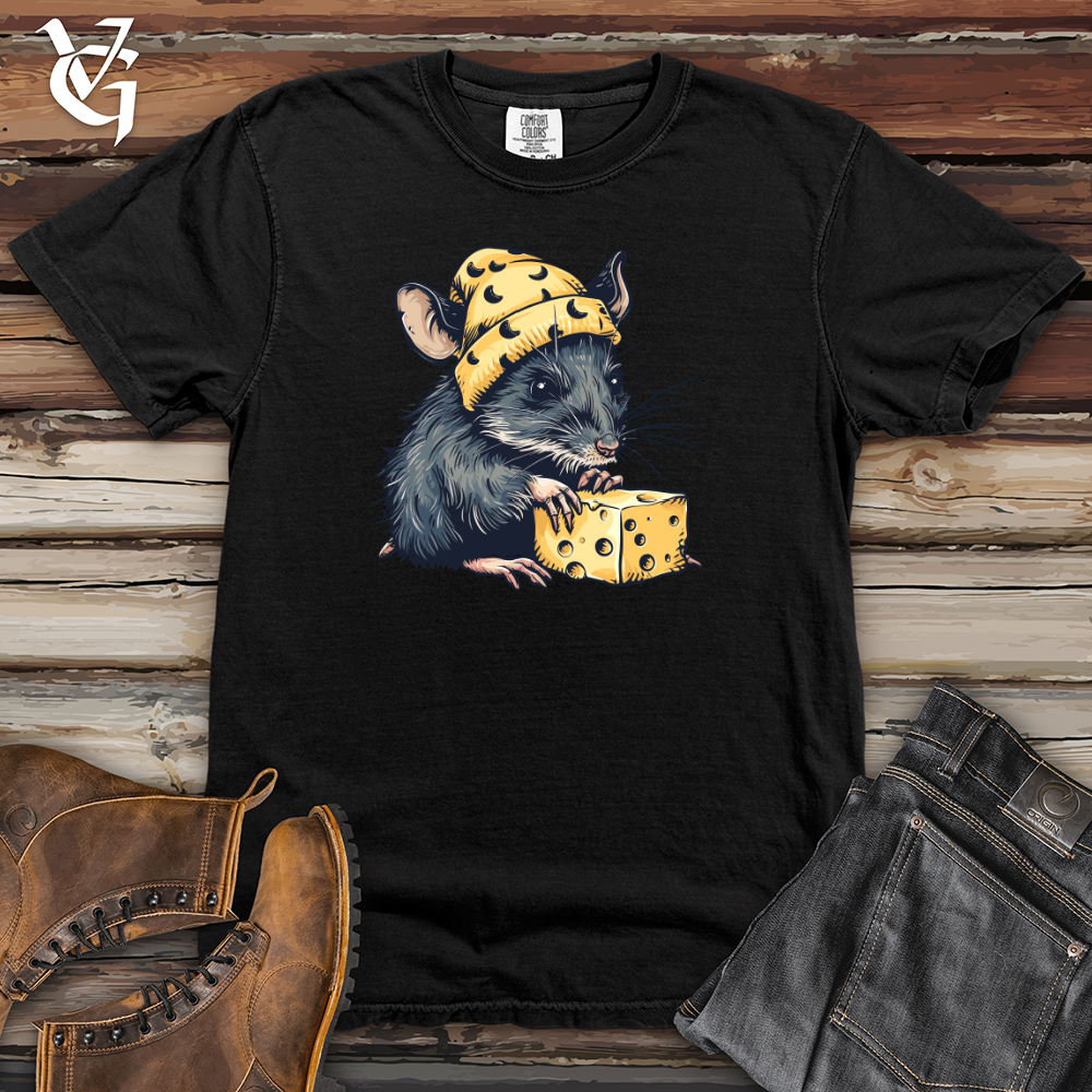 Viking Goods Cheesy Mouse Delight Heavy Cotton Comfort Colors Tee Black / L