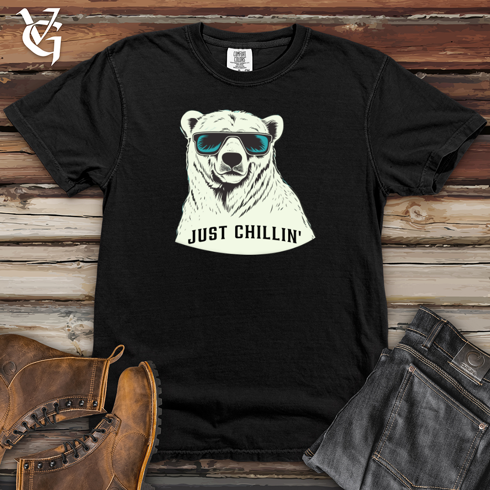 Viking Goods Chill Bear Heavy Cotton Comfort Colors Tee Black / L