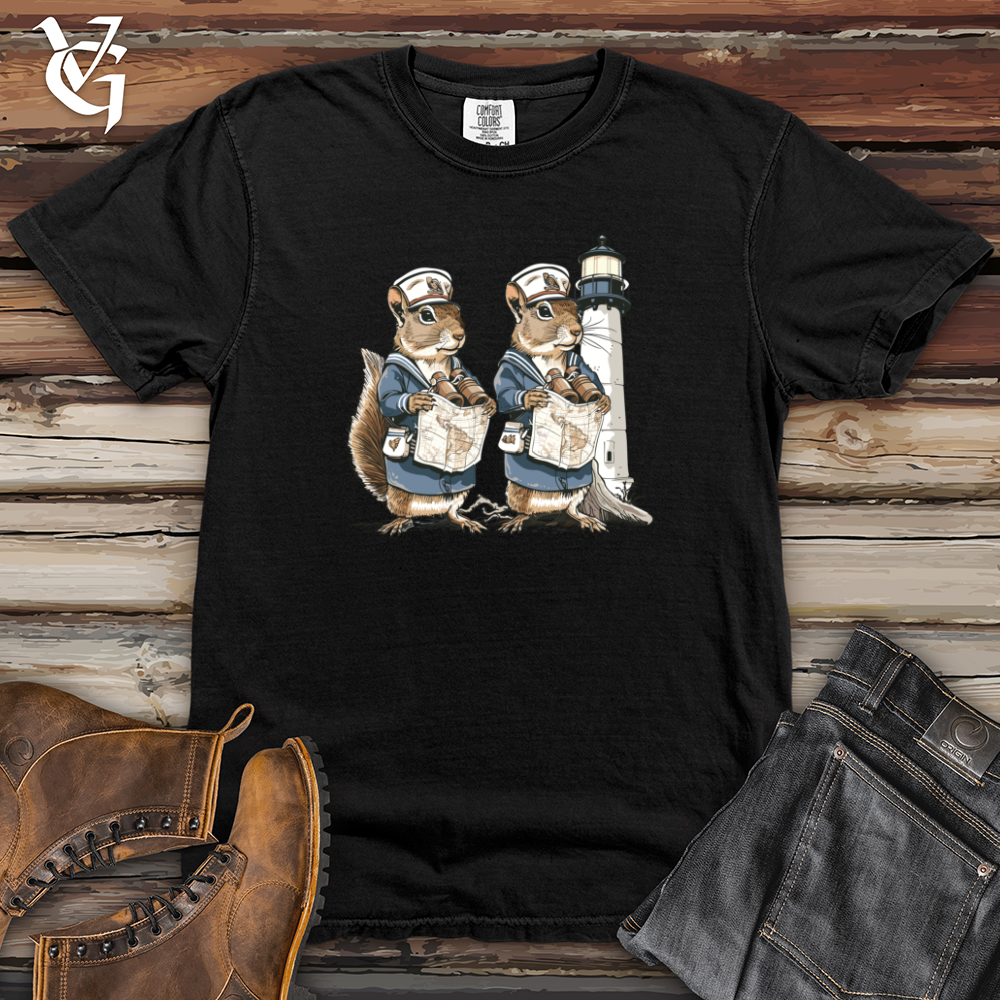 Viking Goods Chipmunk Sailor Duo Heavy Cotton Comfort Colors Tee Black / L