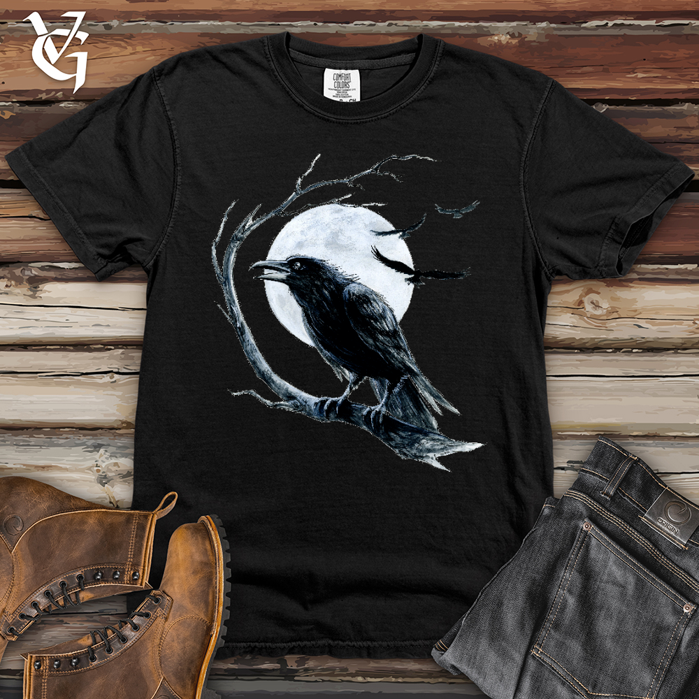Viking Goods Cold Winter Raven Heavy Cotton Comfort Colors Tee Black / L