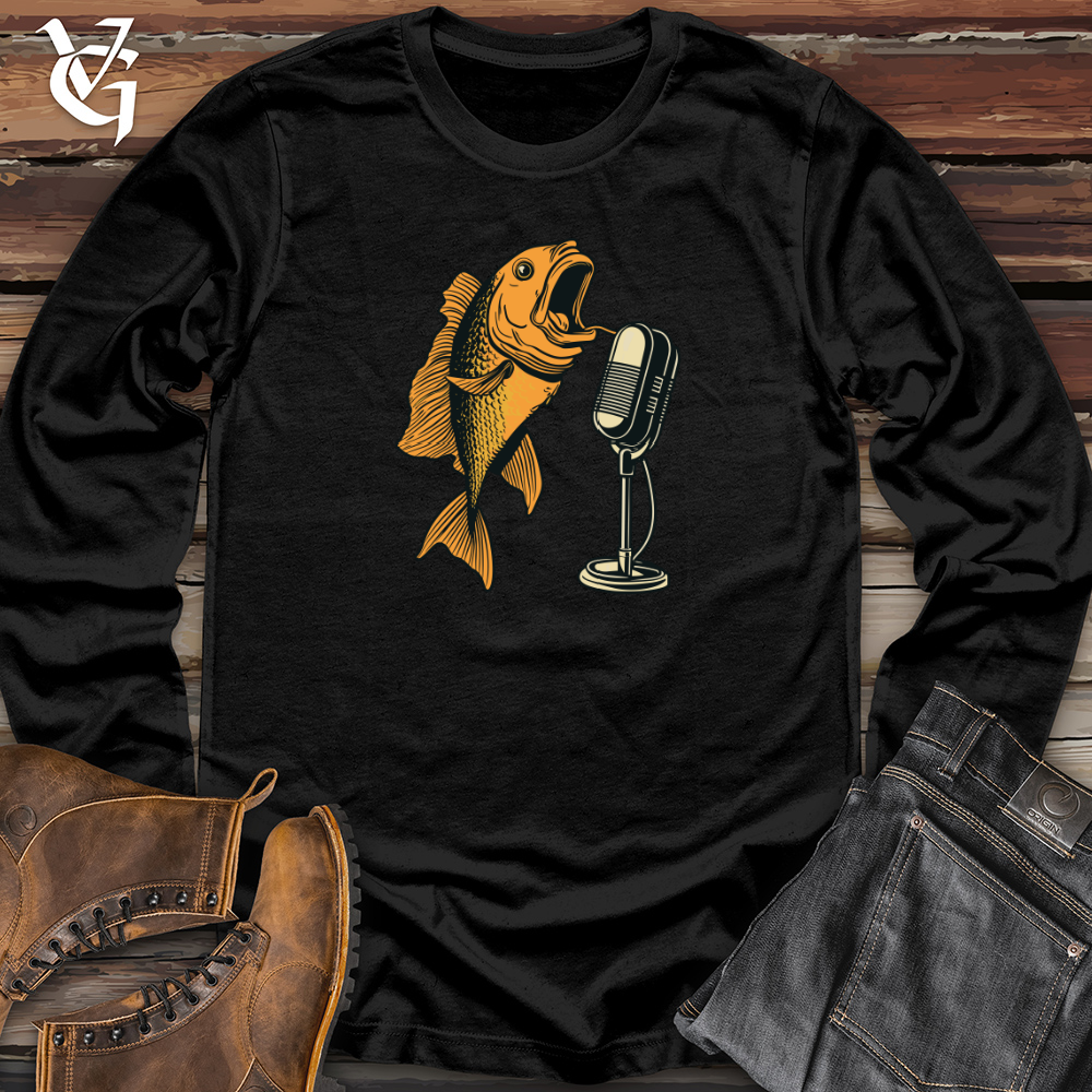 Viking Goods Comedic Fin Follies Long Sleeve Black / L