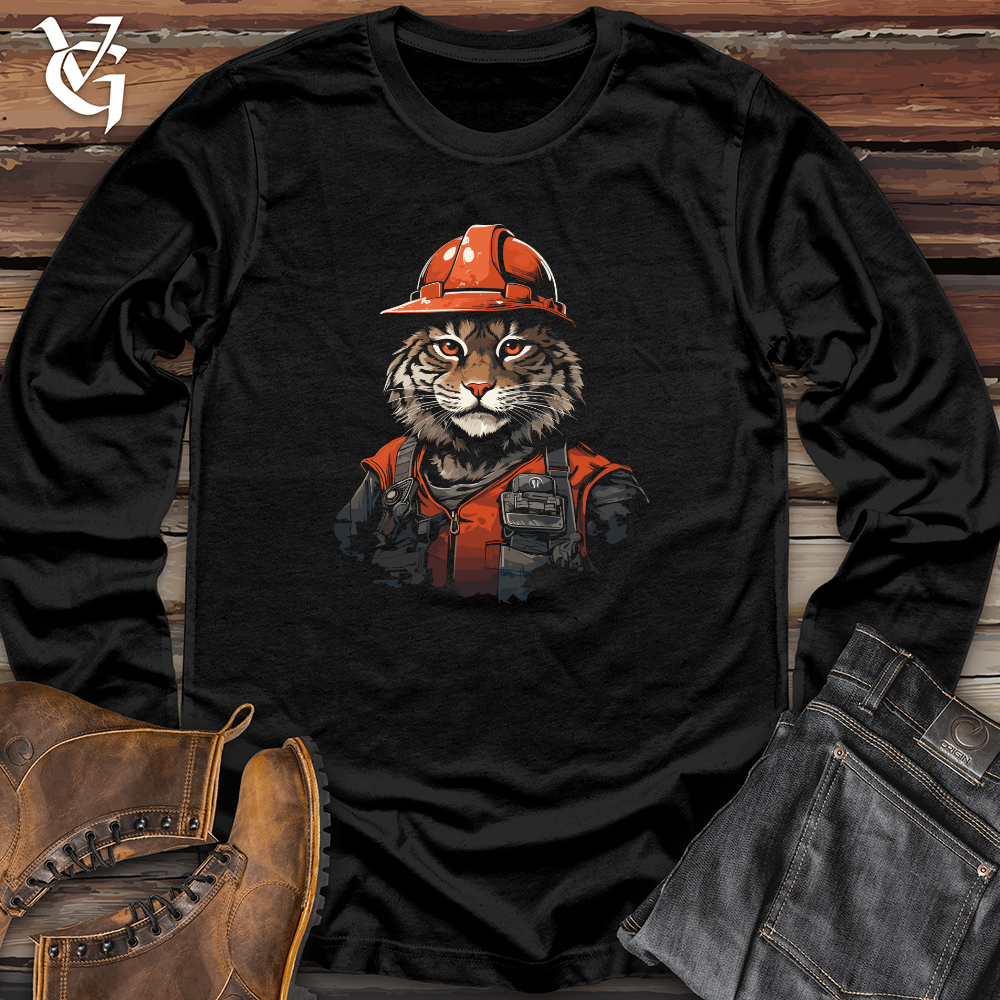 Viking Goods Construction Cat Chief Long Sleeve Black / L