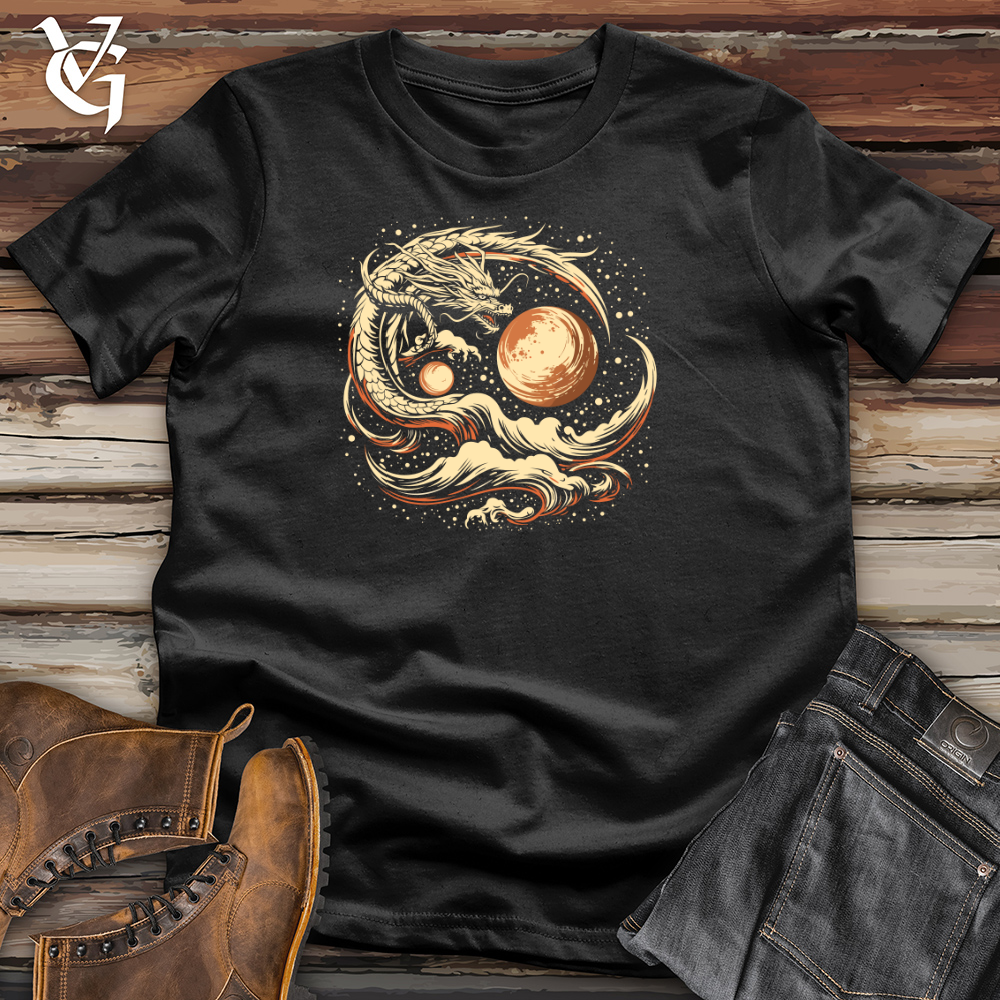 Viking Goods Cosmic Dragon Sky Navigator Cotton Tee Black / L