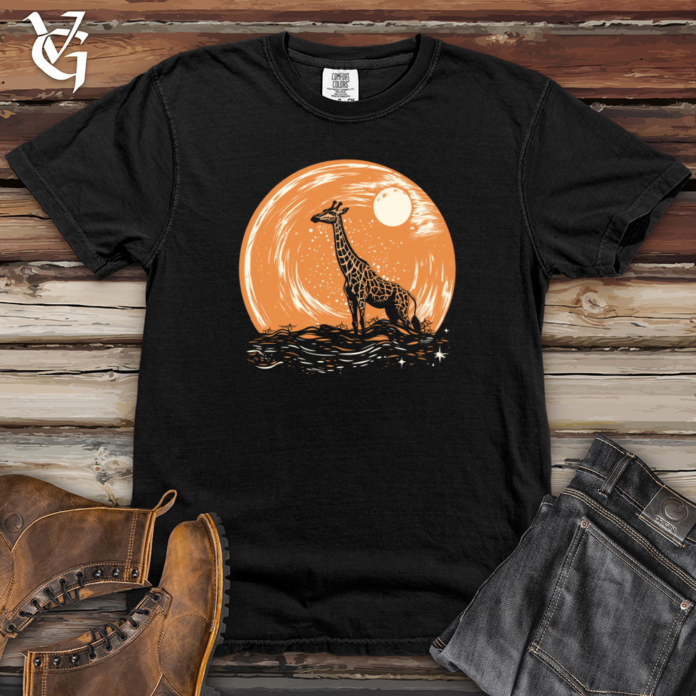 Viking Goods Cosmic Flight Giraffe Heavy Cotton Comfort Colors Tee Black / L