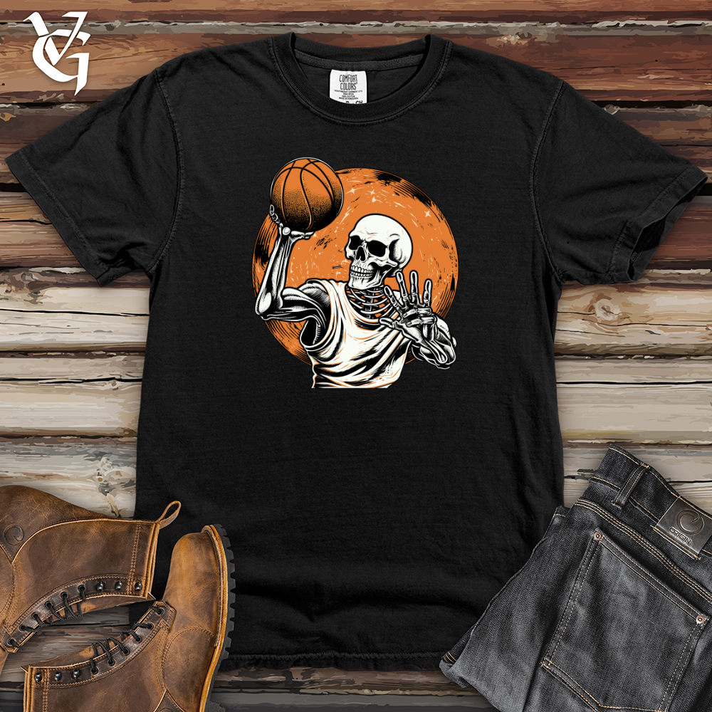 Viking Goods Cosmic Slam Dunk Skeleton Heavy Cotton Comfort Colors Tee Black / L