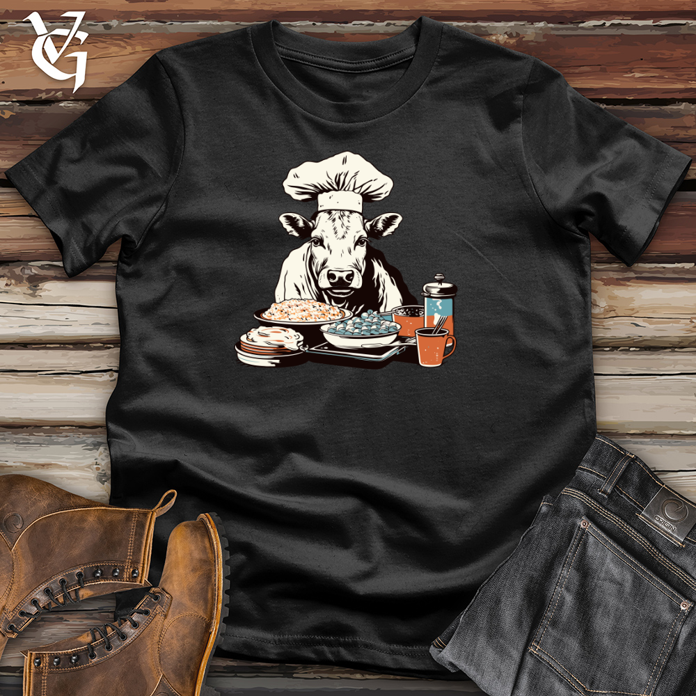 Viking Goods Cow Culinary Delight Cotton Tee Black / L