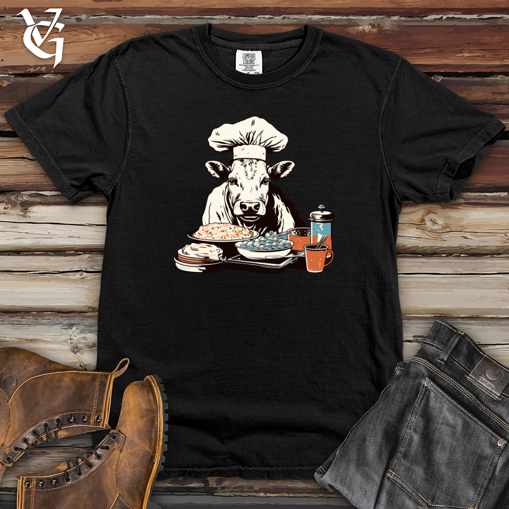 Viking Goods Cow Culinary Delight Heavy Cotton Comfort Colors Tee Black / L