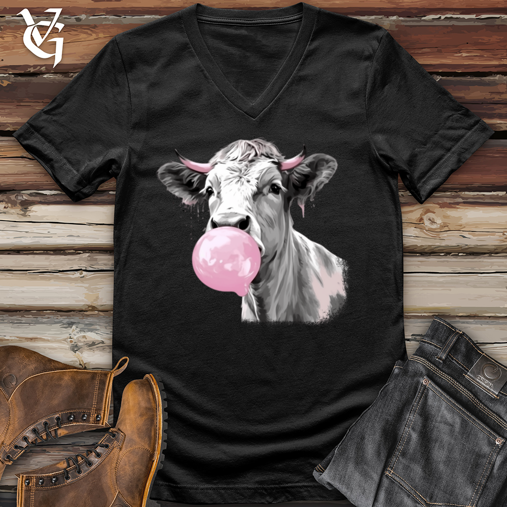 Viking Goods Cow Gum V-Neck Black / L