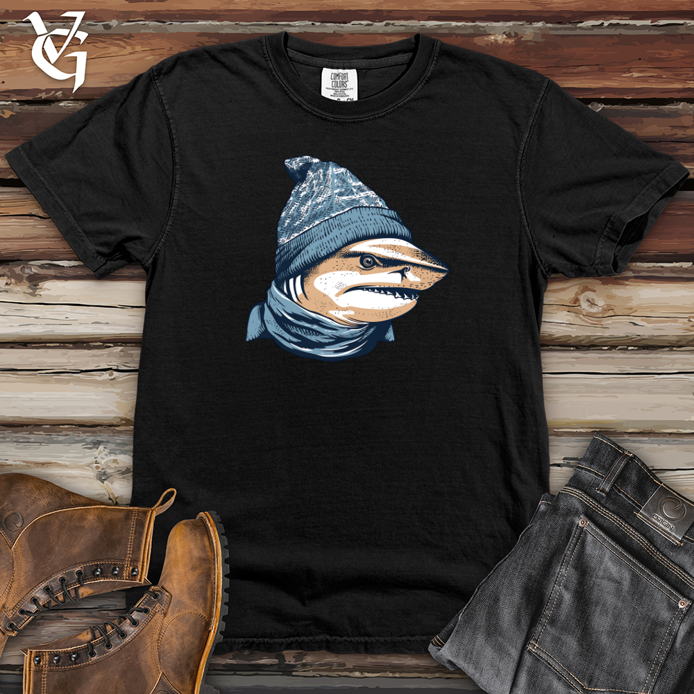 Viking Goods Cozy Shark Vibes Heavy Cotton Comfort Colors Tee Black / L