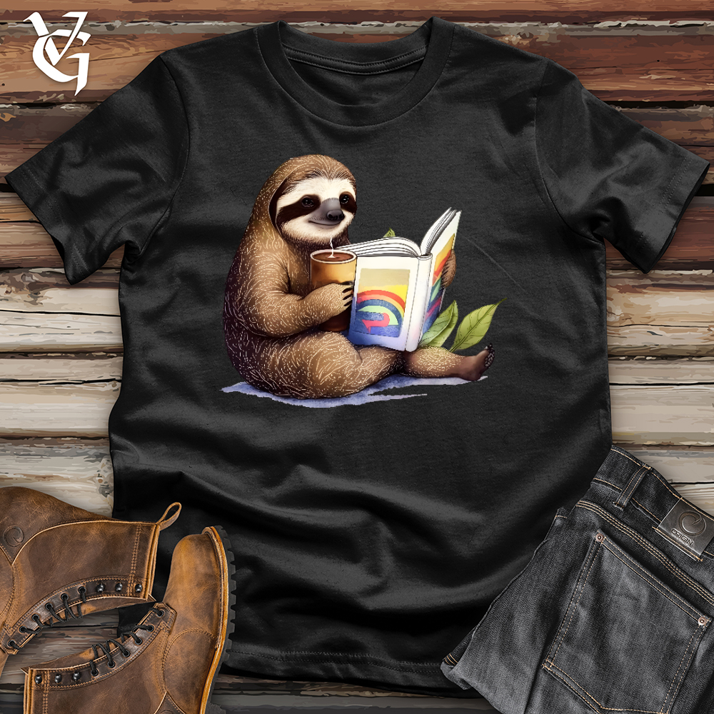 Viking Goods Cozy Sloth Softstyle Tee Black / L