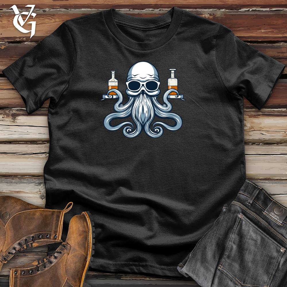 Viking Goods Curious Cephalopod Researcher Cotton Tee Black / L