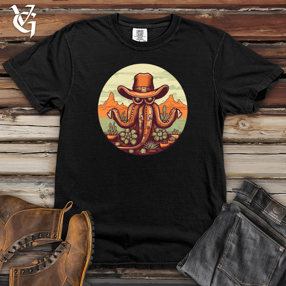 Viking Goods Desert Cowboy Octopus Heavy Cotton Comfort Colors Tee Black / L