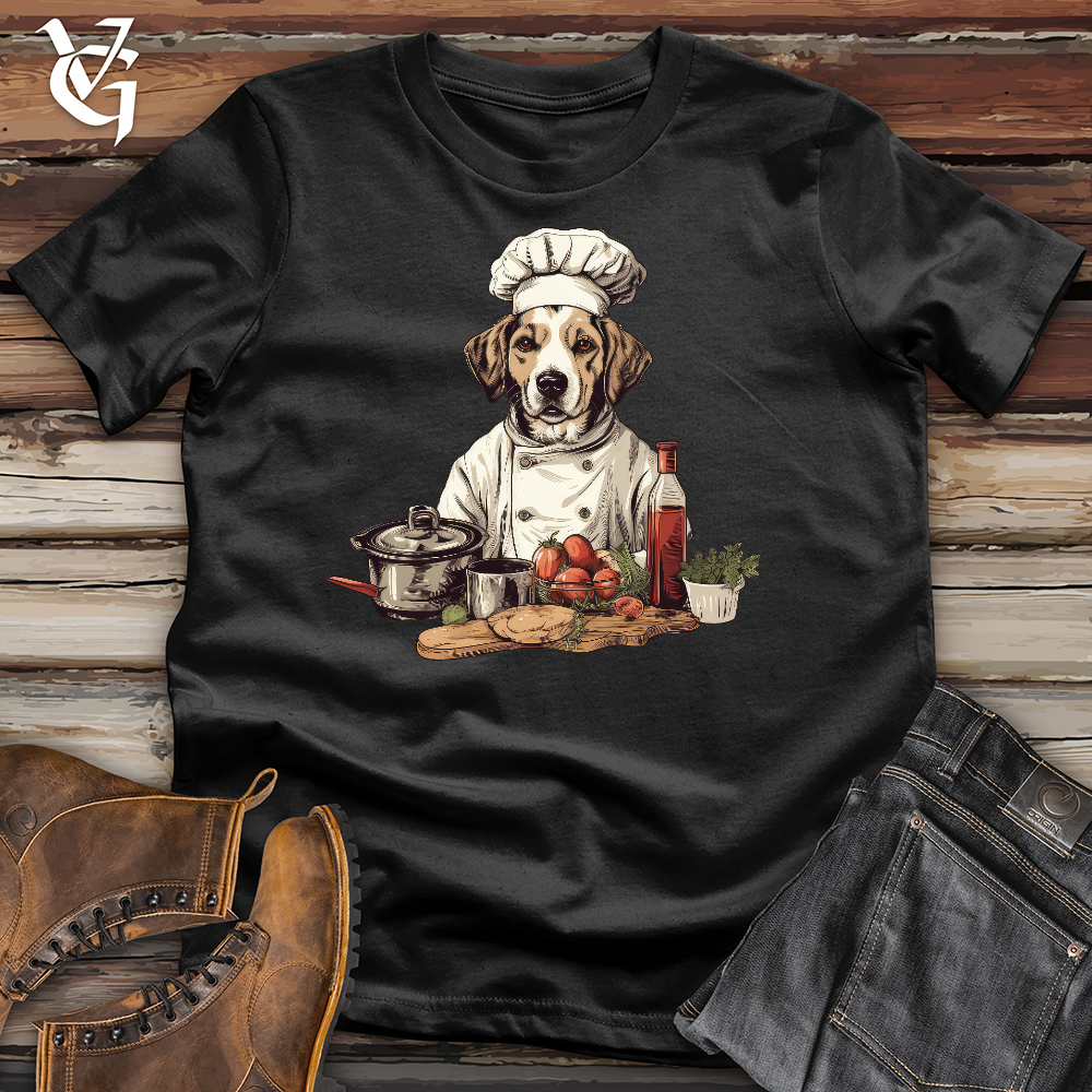 Viking Goods Doggy Chef Cotton Tee Black / L
