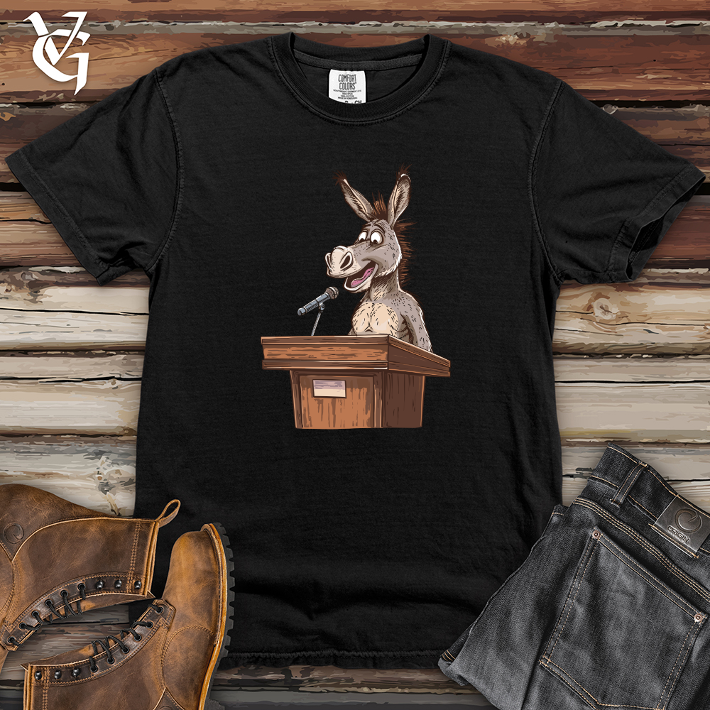 Viking Goods Donkey Podium Speech Heavy Cotton Comfort Colors Tee Black / L